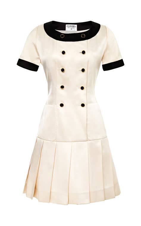 chanel white dress vintage